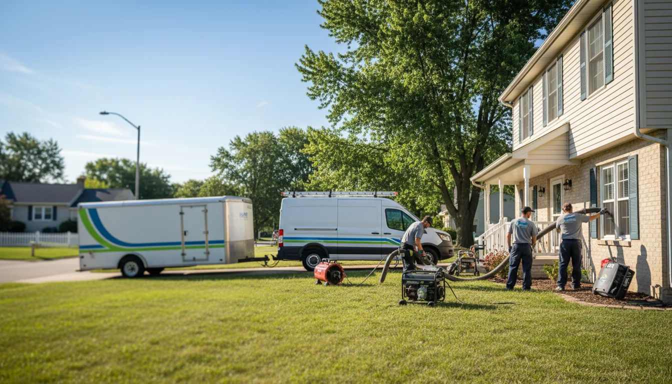 Flooded Basement Restoration And Cleanup With Repair in Sellersburg, IN near me